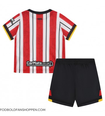 Sheffield United Hjemmebanetrøje Børn 2024-25 Kortærmet (+ Korte bukser)